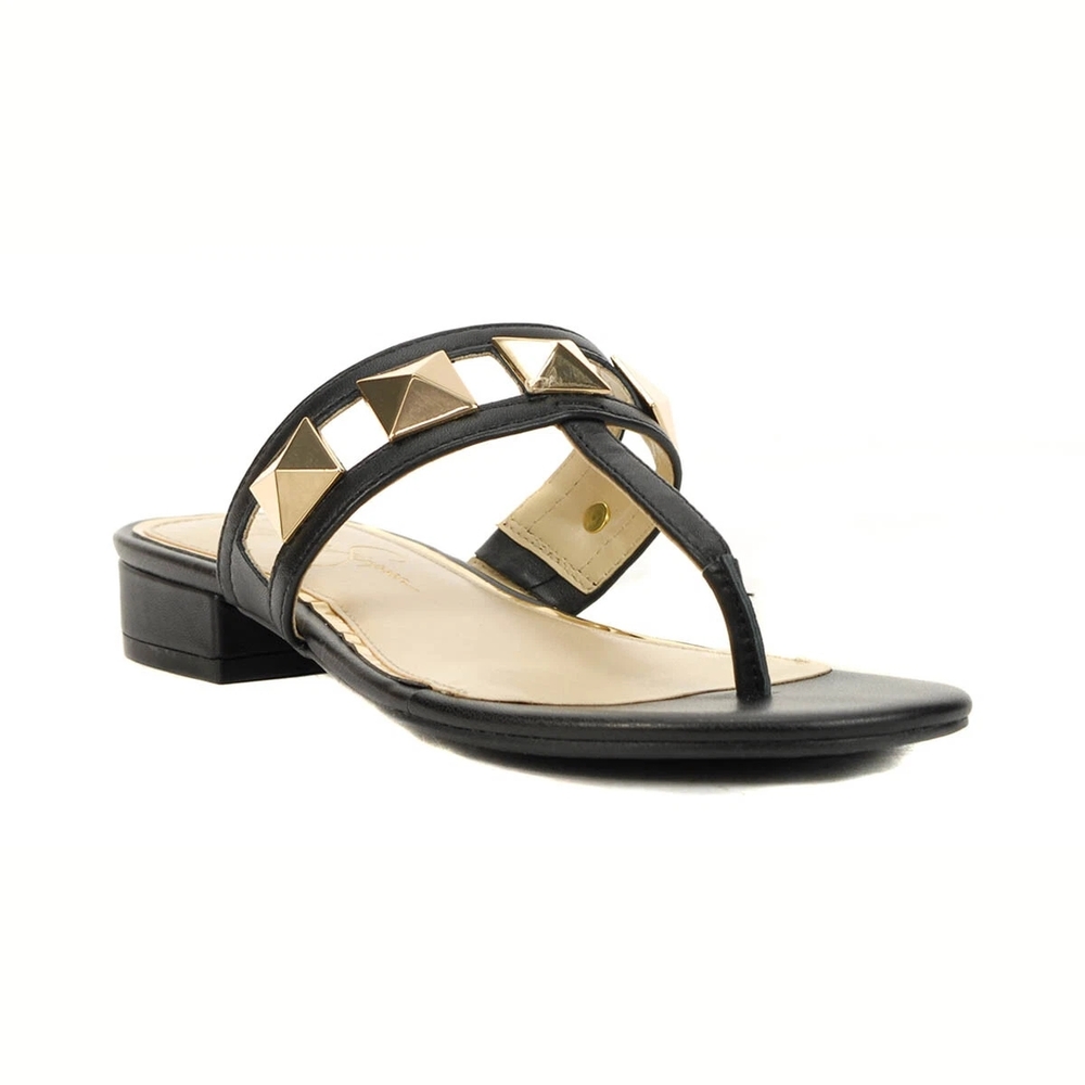 Black Studded Women's Sandals